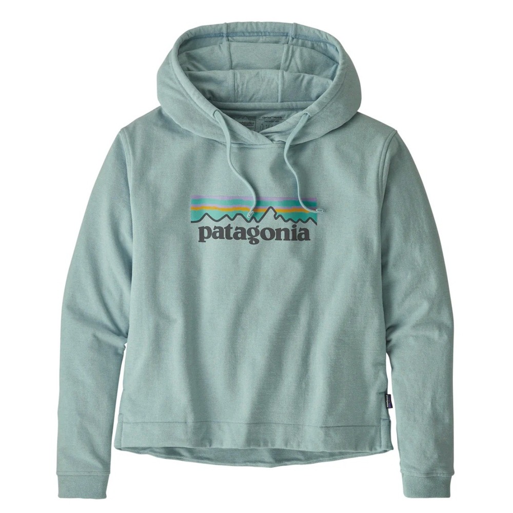 Patagonia Mint Green Logo Pullover Hoodie